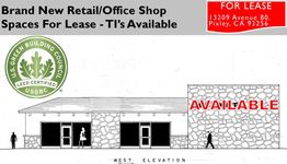 New Retail/Office Shop Spaces - TI's Available: 13209 Avenue 80, Pixley, CA 93256