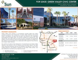 Green Valley Civic Center: 2625 N Green Valley Pkwy, Henderson, NV 89014